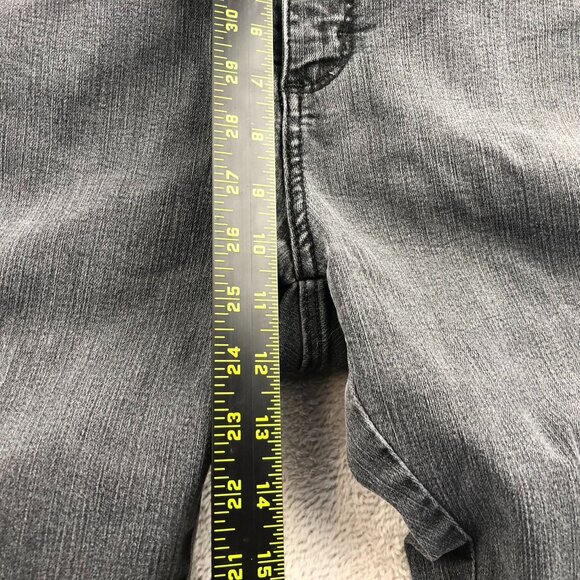 Lee Womens Jeans Size 14 Medium Straight Leg Classic Fit Gray Denim Casual - Picture 7 of 13